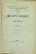 Dialecte Berbère des Beni-Snous