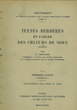 Textes Berbères en parler des Chleuhs du Sous