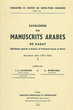 Catalogue des Manuscrits arabes de Rabat