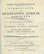 Commentatio de Geographia Africae Edrisiana