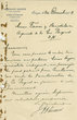 Lettre à Messrs. Favier et Bendelac