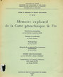 Mémoire explicatif de la Carte géotechnique de Fès
