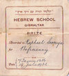 Prix de Compétence à l'école hébraïque de Gibraltar