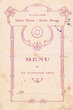 Mariage - Menu