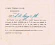 Bal - Invitation du Lawn Tennis Club