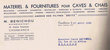 Matériel pour caves