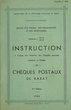 Instruction à l'usage...de Chèques Postaux de Rabat