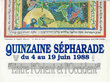 Quinzaine Sépharade "Entre l'Orient et l'Occident"