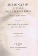 Dizionario storico degli autori ebrei