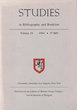 Studies in Bibliography and Booklore