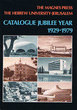 Catalogue Jubilee Year 1929 - 1979