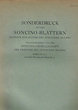 Sonderdruck aus den Soncino - Blättern
