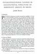 Intergénérational change in occupational structure of immigrant groups in Israel