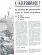 L'Indépendance ? La situation des communautés juives en Tunisie et au Maroc