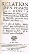 Relation d'un voyage fait dans la Mauritanie,...en l'année 1666. Vers Roy Tafilete...de Fez;