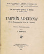 Tad'Min  Aç-çunna; De la Responsabilité civile de l'Artisan