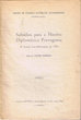 subsidíos para a história diplomática portuguesa