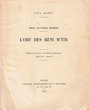 Droit Coutumier Berbère; L'Orf des Beni M'tir
