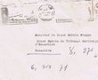 Courrier adressé au grand rabbin Wizgan