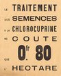 Feuillet publicitaire pour le traitement à la Chlorocuprine