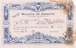 Certificat de garantie du Grand Comptoir National d'Horlogerie de Besançon