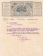 Lettre commerciale adressée S. Hatchwell