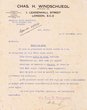 Offre adressée à J. Hatchwell