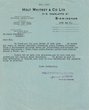 Lettre commerciale adressée à J. Hatchwell