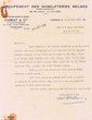 Lettre commerciale adressée à J. Hatchwell
