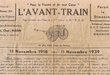 Le journal "L'Avant-Train"