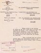 Courrier adressé le 06/11/1947 au Président du Tribunal Rabbinqiue de Mogador