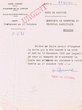 Note de Service adressée le 11/12/1956 au Greffier du Tribunal Rabbinique de Mogador