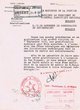 Courrier adressé le 24/08/1957 au Président du Tribunal Rabbinique de Mogador