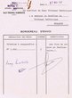 Courrier adressé le 07/11/1957 au Greffier du Tribunal Rabbinique de Mogador