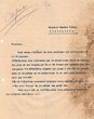 Courrier adressé en août 1924 à Raphaël Sitbon