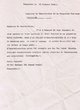 Courrier adressé au Conservateur de la Propriété Foncière de Marrakech
