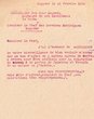 courrier adressé le 28/02/1944 au Chef des Services Municipaux de Mogador