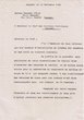 Courrier adressé le 24/11/1946 au Chef des Services Municipaux de Mogador