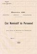 Tableau servant au Paiement des Traitements des Fonctionnaires