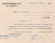 Invitation à une réunion le 21/03/1955 adressée à Joseph Boujo