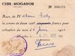 Reçu de Mme Toby pour cotisation