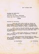 courrier adressé le 07/10/1963 à Virgilio Cassino, Directeur des Ecoles Italiennes