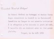 Carton réponse adressé en août 1962 au Comité de la Communauté Israélite de Tanger