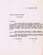 Courrier adressé le 02/09/1963 au Consulat Général d'Italie
