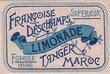 Publicité pour la limonade Françoise Deschamps