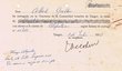 Reçu de Alberto Grebler le 08/07/1952
