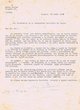 Courrier adressé le 28/06/1954 au Président de la Communauté Israélite de Tanger