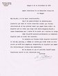 Courrier adressé le 10/12/1953 au Président de la Communauté Israélite de Tanger