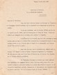 Courrier adressé le 29/04/1952 au Président de la Communauté Israélite de Tanger