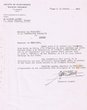 Courrier adressé le 13/12/1962 au Président de la Communauté Israélite de Tanger